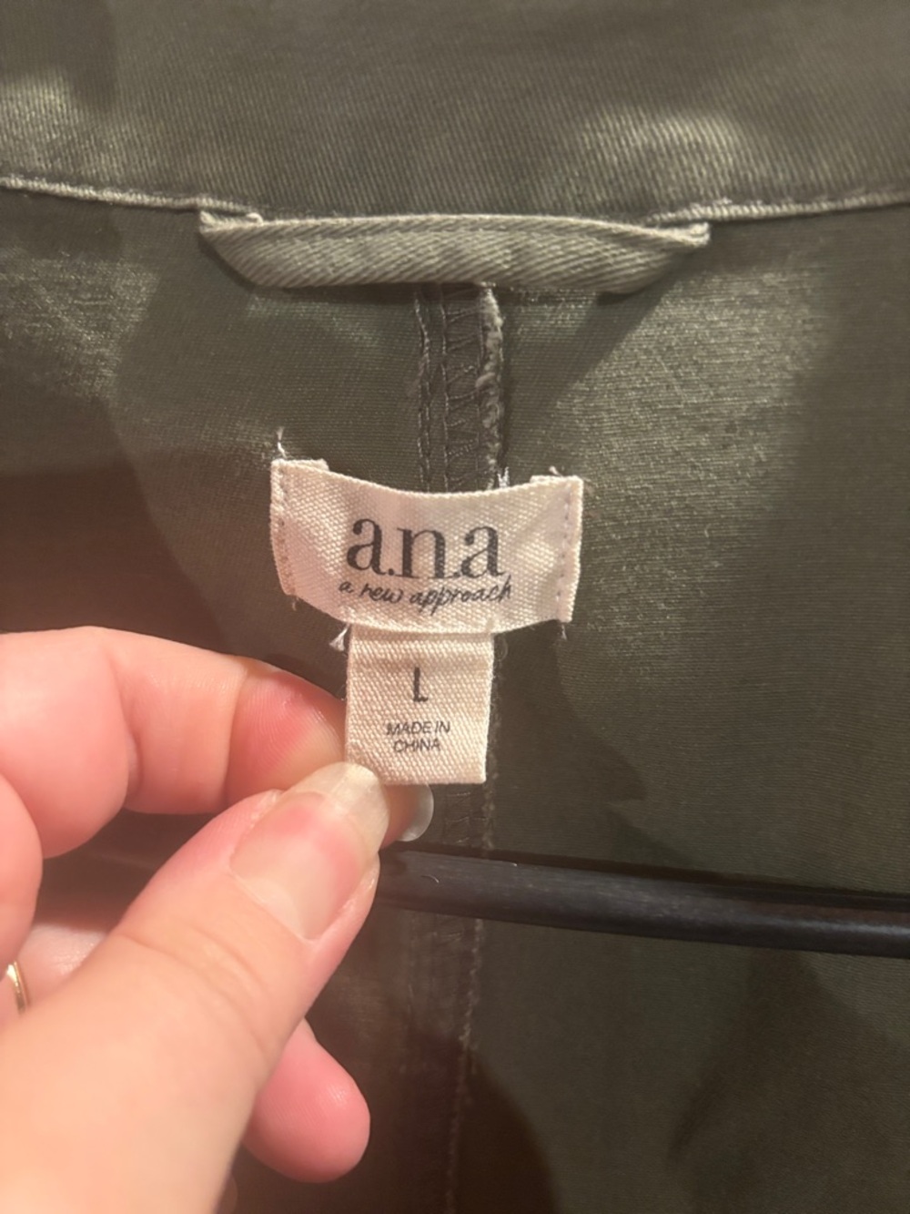 ana Olive Green Utility Jacket - Picture 2 of 5